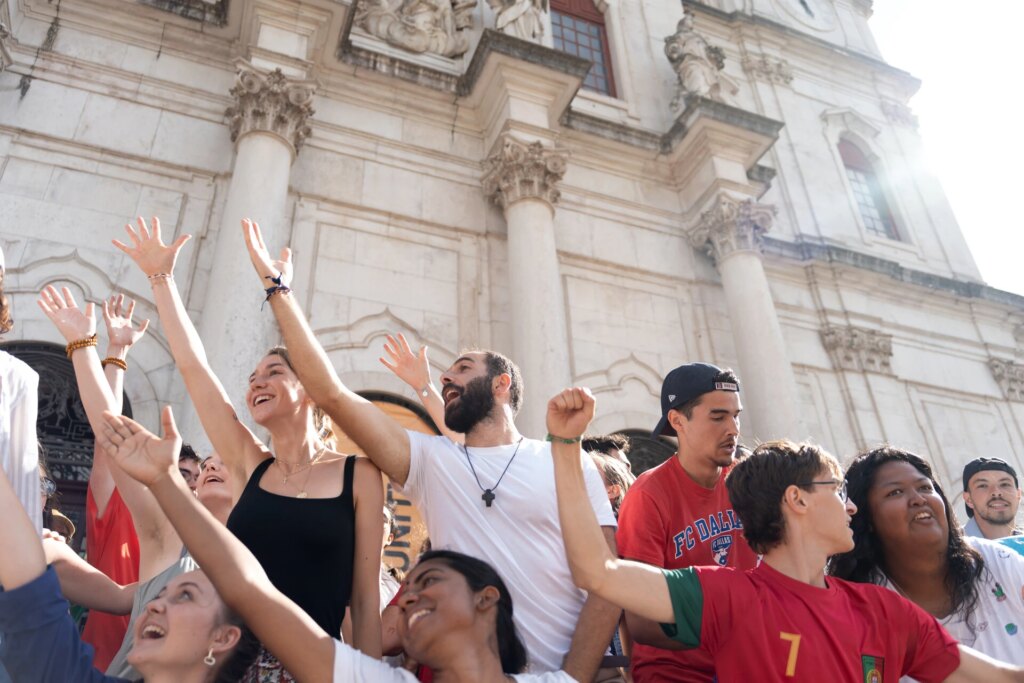 Nations gathered together in community at the festival